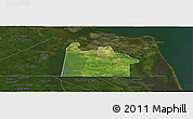 Satellite Panoramic Map of Chesapeake City, darken