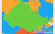 Political Simple Map of Chesterfield County