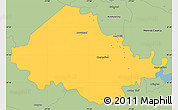 Savanna Style Simple Map of Chesterfield County