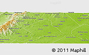 Physical Panoramic Map of Culpeper County