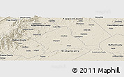 Shaded Relief Panoramic Map of Culpeper County