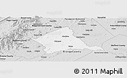 Silver Style Panoramic Map of Culpeper County
