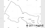 Blank Simple Map of Goochland County, cropped outside