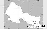 Gray Simple Map of Goochland County