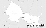 Silver Style Simple Map of Goochland County
