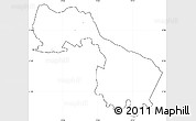 Blank Simple Map of Henrico County, cropped outside