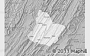 Gray Map of Highland County