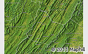 Satellite Map of Highland County