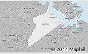 Gray 3D Map of Isle of Wight County