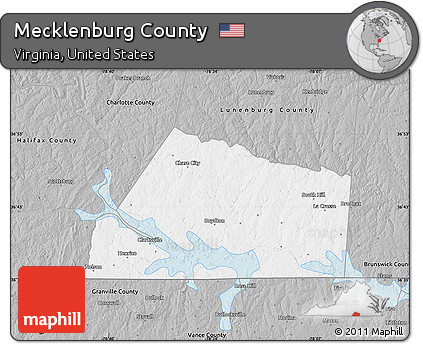 Gray Map of Mecklenburg County