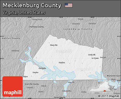 Gray Map of Mecklenburg County