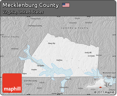 Gray Map of Mecklenburg County