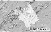 Gray 3D Map of Nelson County