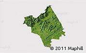 Satellite 3D Map of Nelson County, cropped outside