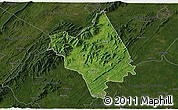 Satellite 3D Map of Nelson County, darken