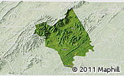 Satellite 3D Map of Nelson County, lighten