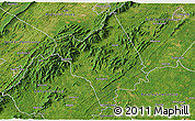 Satellite 3D Map of Nelson County