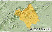 Savanna Style 3D Map of Nelson County