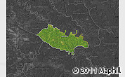 Satellite Map of New Kent County, darken, desaturated