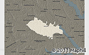 Shaded Relief Map of New Kent County, darken