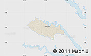 Shaded Relief Map of New Kent County, single color outside