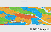 Political Panoramic Map of New Kent County