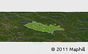 Satellite Panoramic Map of New Kent County, darken