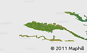 Satellite Panoramic Map of New Kent County, single color outside