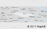 Silver Style Panoramic Map of New Kent County