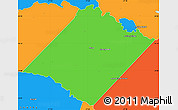 Political Simple Map of Spotsylvania County