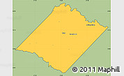 Savanna Style Simple Map of Spotsylvania County, cropped outside