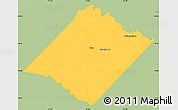 Savanna Style Simple Map of Spotsylvania County, single color outside
