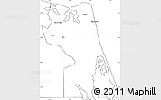 Blank Simple Map of Virginia Beach City