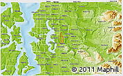 Physical 3D Map of ZIP code 98007