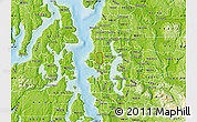 Physical Map of ZIP code 98103