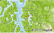 Physical 3D Map of ZIP code 98105