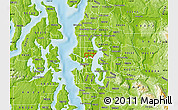 Physical Map of ZIP code 98105