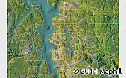 Satellite Map of ZIP code 98105
