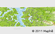 Physical Panoramic Map of ZIP code 98105