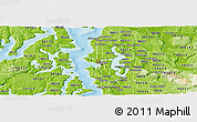 Physical Panoramic Map of ZIP code 98109