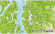 Physical 3D Map of ZIP code 98112