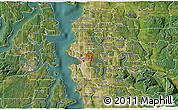 Satellite 3D Map of ZIP code 98112