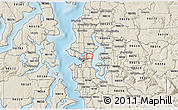 Shaded Relief 3D Map of ZIP code 98112