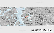 Gray Panoramic Map of ZIP code 98112