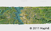 Satellite Panoramic Map of ZIP code 98112