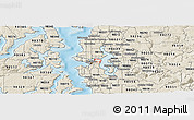 Shaded Relief Panoramic Map of ZIP code 98112