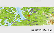 Physical Panoramic Map of ZIP code 98188