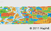 Political Panoramic Map of ZIP code 98188