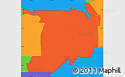 Political Simple Map of ZIP code 98188
