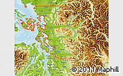 Physical Map of ZIP codes starting with 982